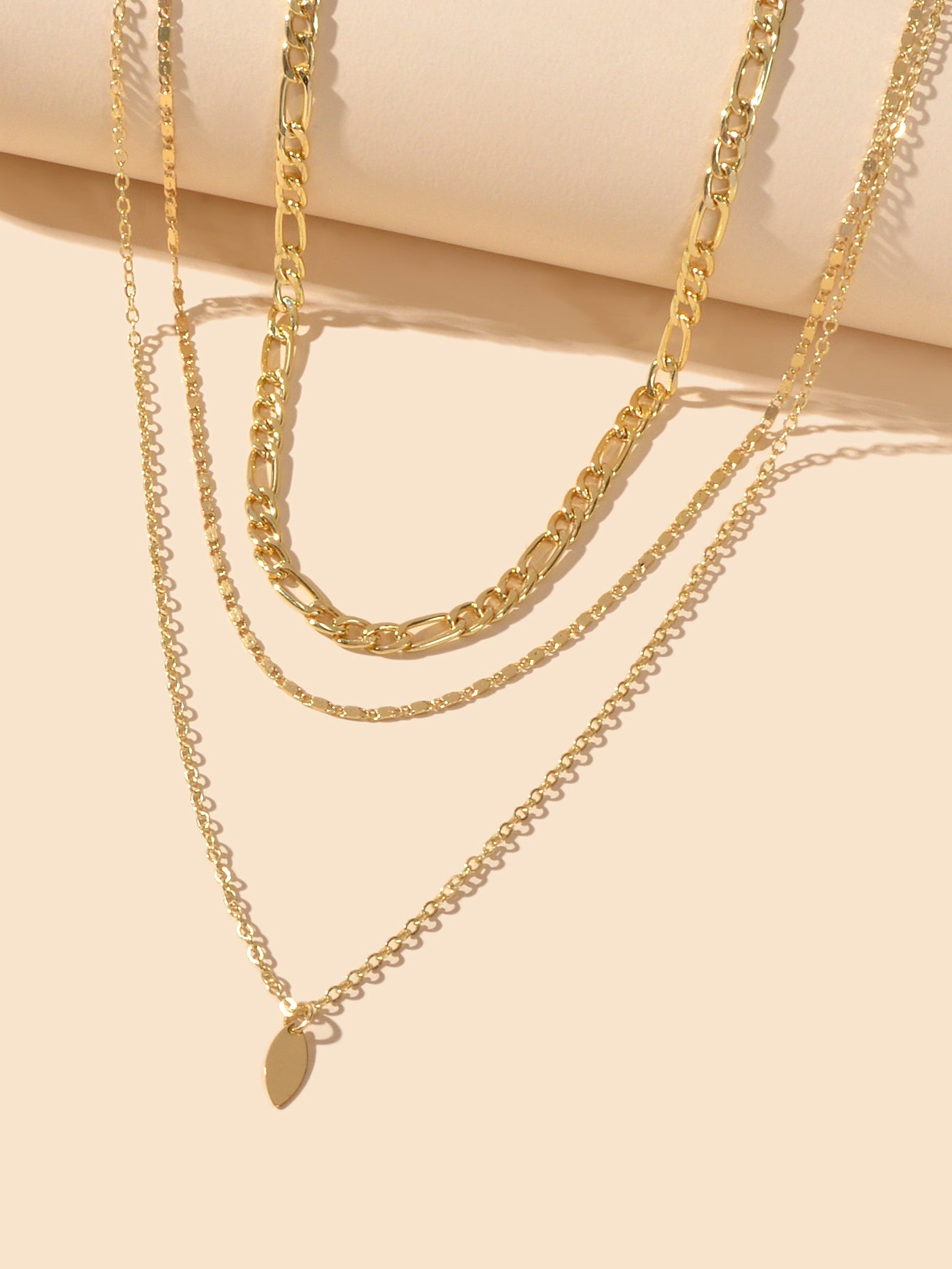 3pcs Boho Multi-Layer Choker Collar Drop Charm Bib Necklace Jewellery Party Gift-2