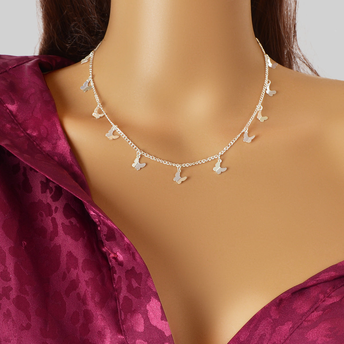 Shine Bright Necklace with Multiple Small Star Pendants Celestial Charm Jewelry-5