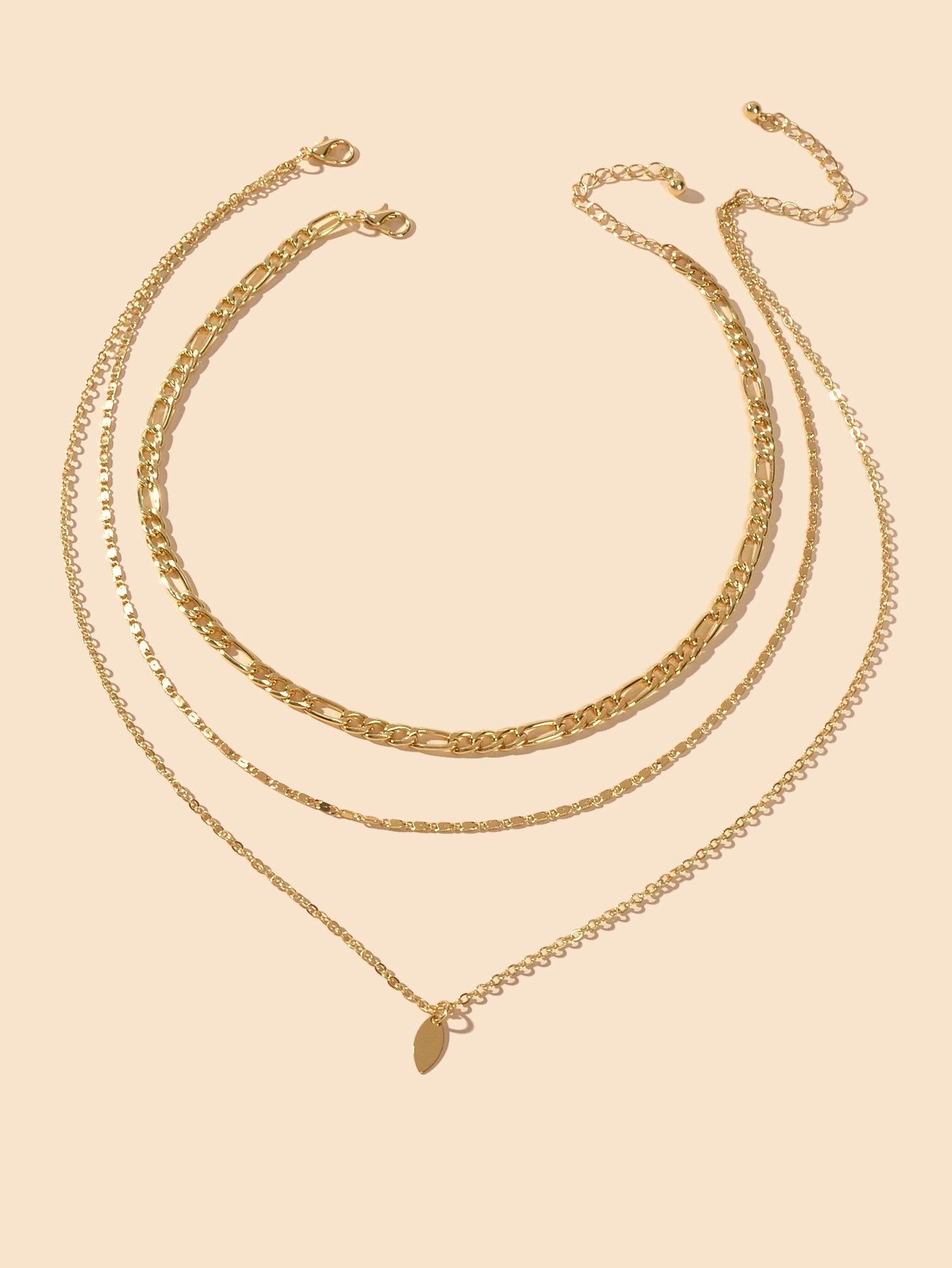 3pcs Boho Multi-Layer Choker Collar Drop Charm Bib Necklace Jewellery Party Gift-1
