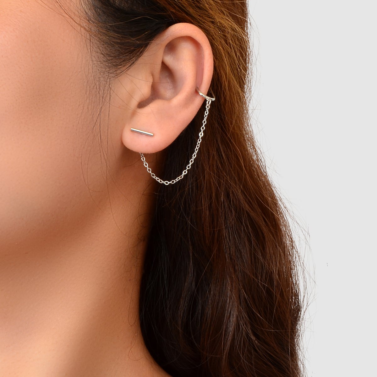 Chic Silver Tassel Fringe Drop Dangle Earrings Stylish Elegant Accessory Jewelry-0
