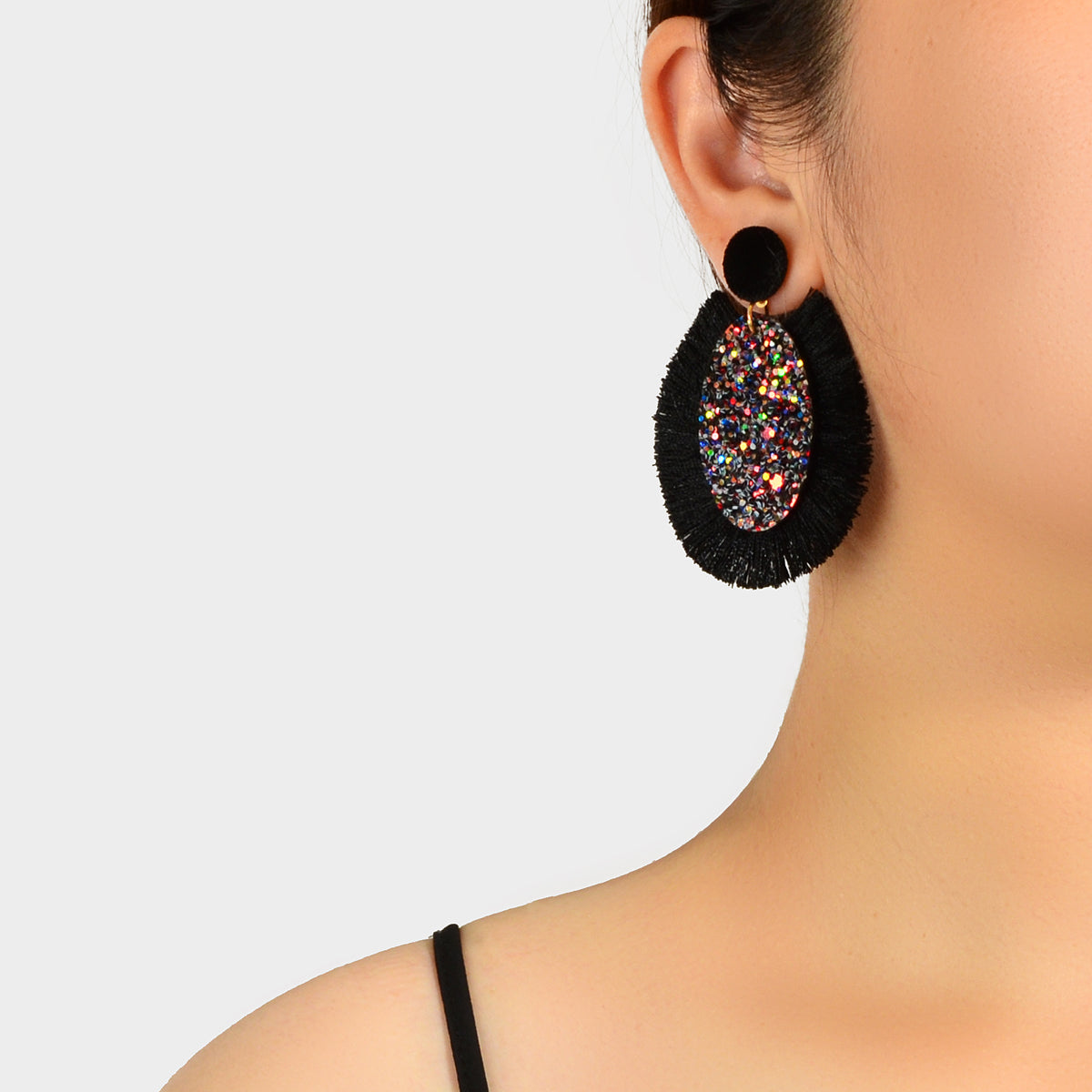 Boho Women Holiday Handmade Tassel Fringe Dangling Beach Drop Dangle Earrings-4