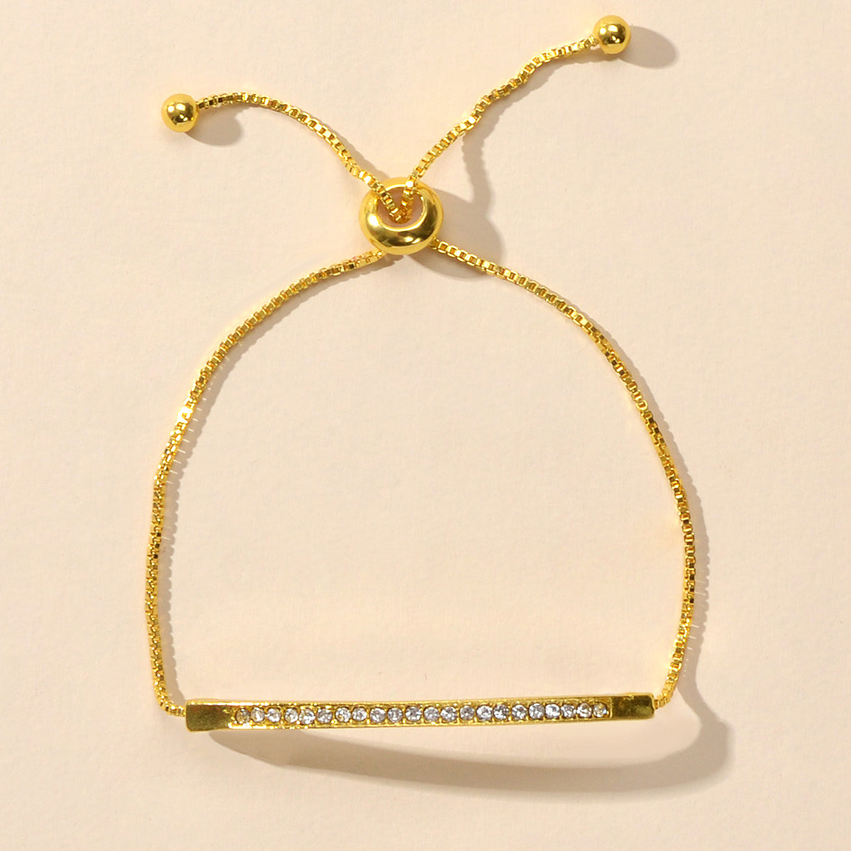 Ladies Jewellery Rhinestone Gold Silver Chain Strip Charm Adjustable Bracelet-4