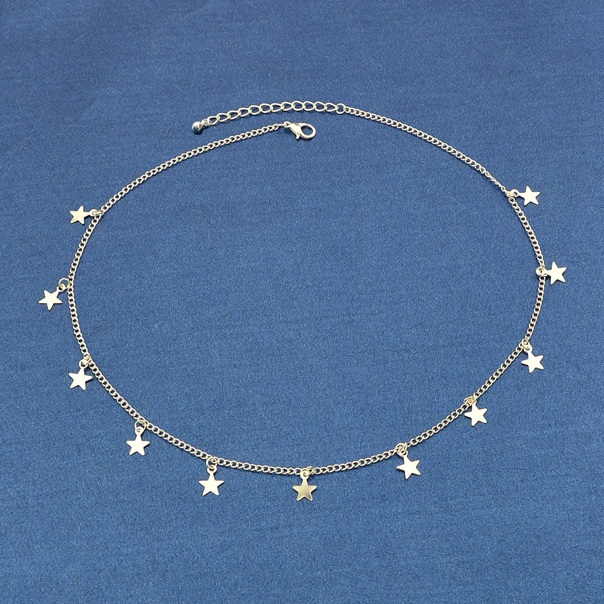 Shine Bright Necklace with Multiple Small Star Pendants Celestial Charm Jewelry-4