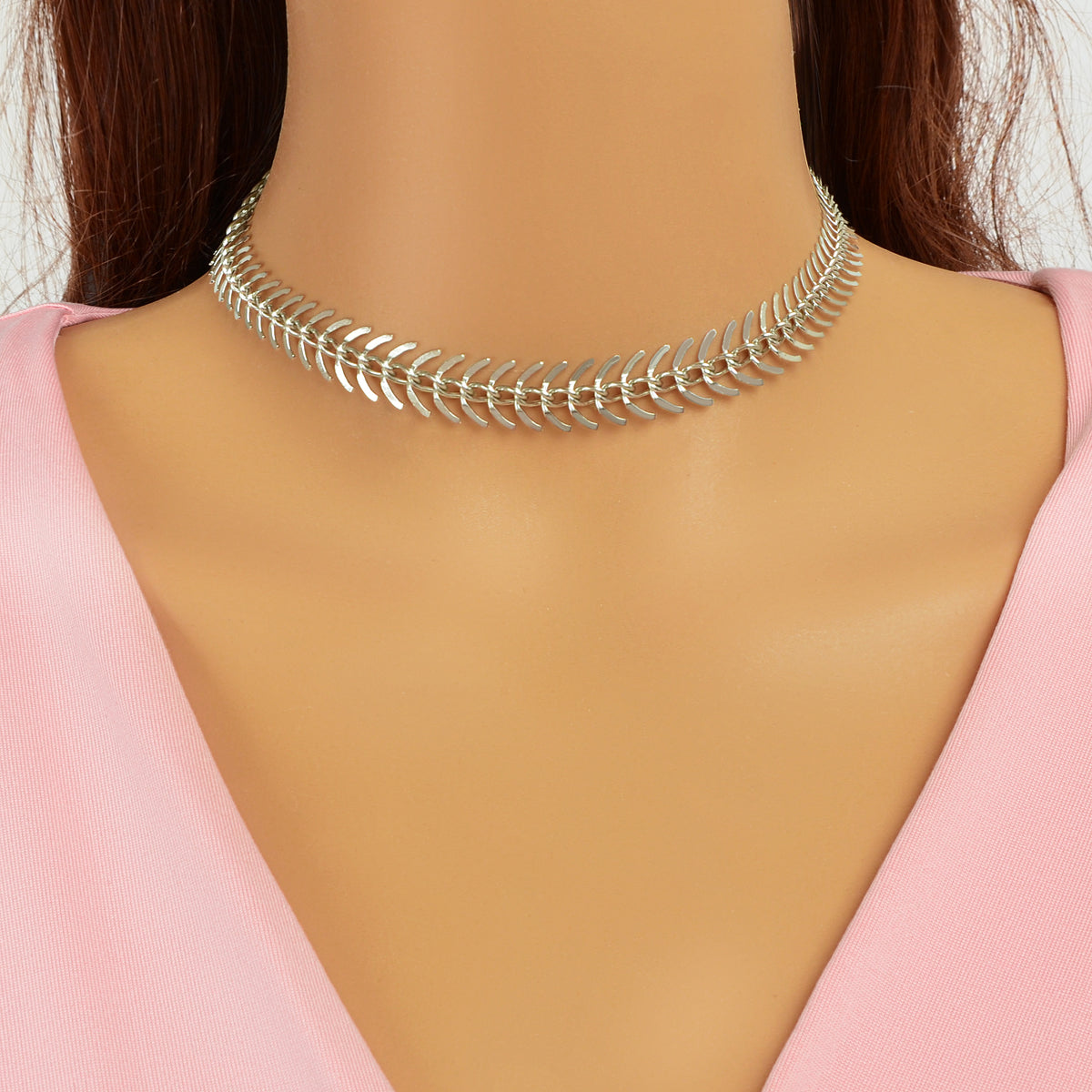 Timeless Stunning Choker Classic Curb Chain Short Necklace Elegant Jewelry Gift-3