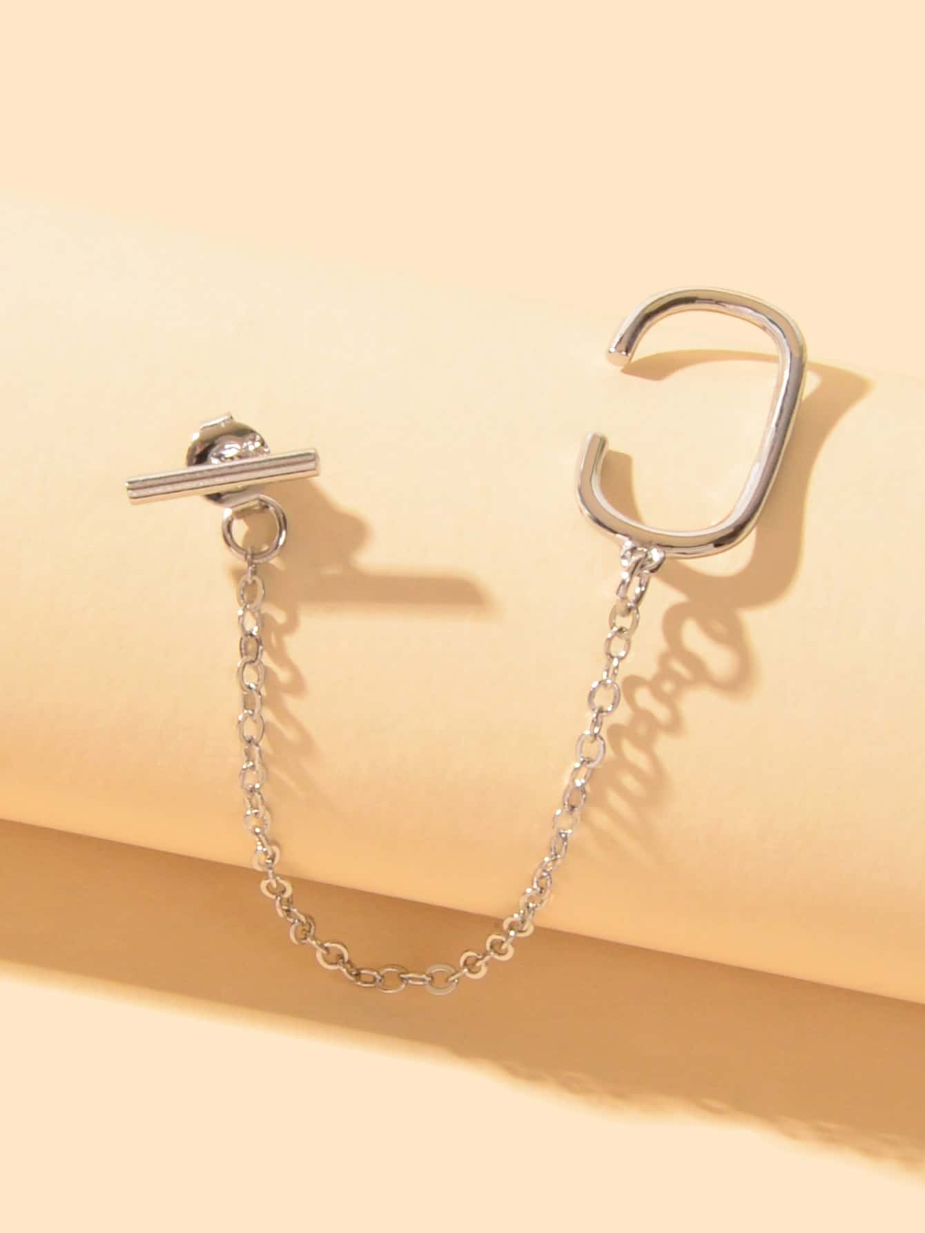Chic Silver Tassel Fringe Drop Dangle Earrings Stylish Elegant Accessory Jewelry-1