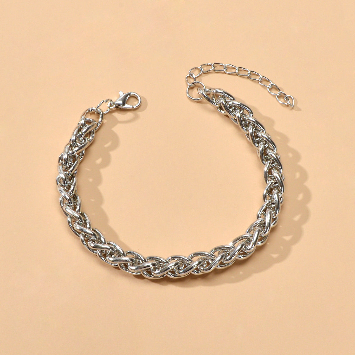Punk Goth Hip Hop Thick Chain Stainless Steel Bracelets Jewellery Collections-0