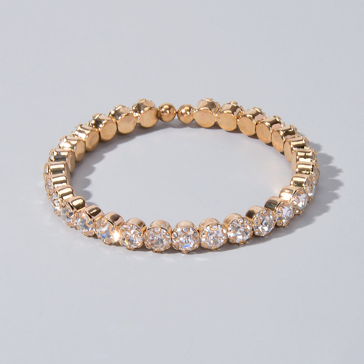 Textured Jewellery Faux Cubic Zirconia Classic Tennis Bracelet Nice Collection-2