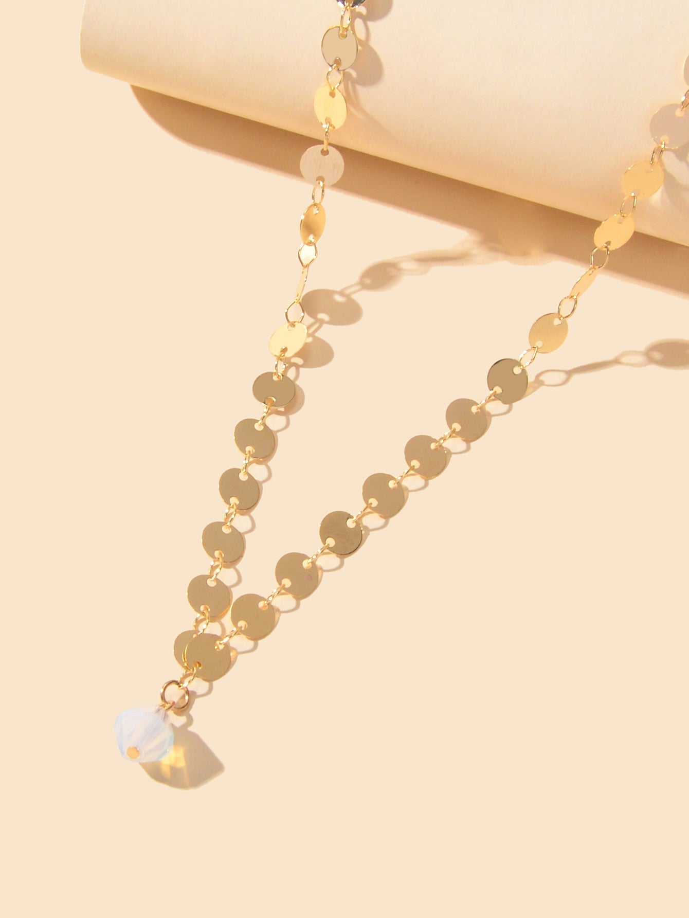 Personality Jewelry Disc Chain Beads Charm Necklace Wholesale Price Accessories-2