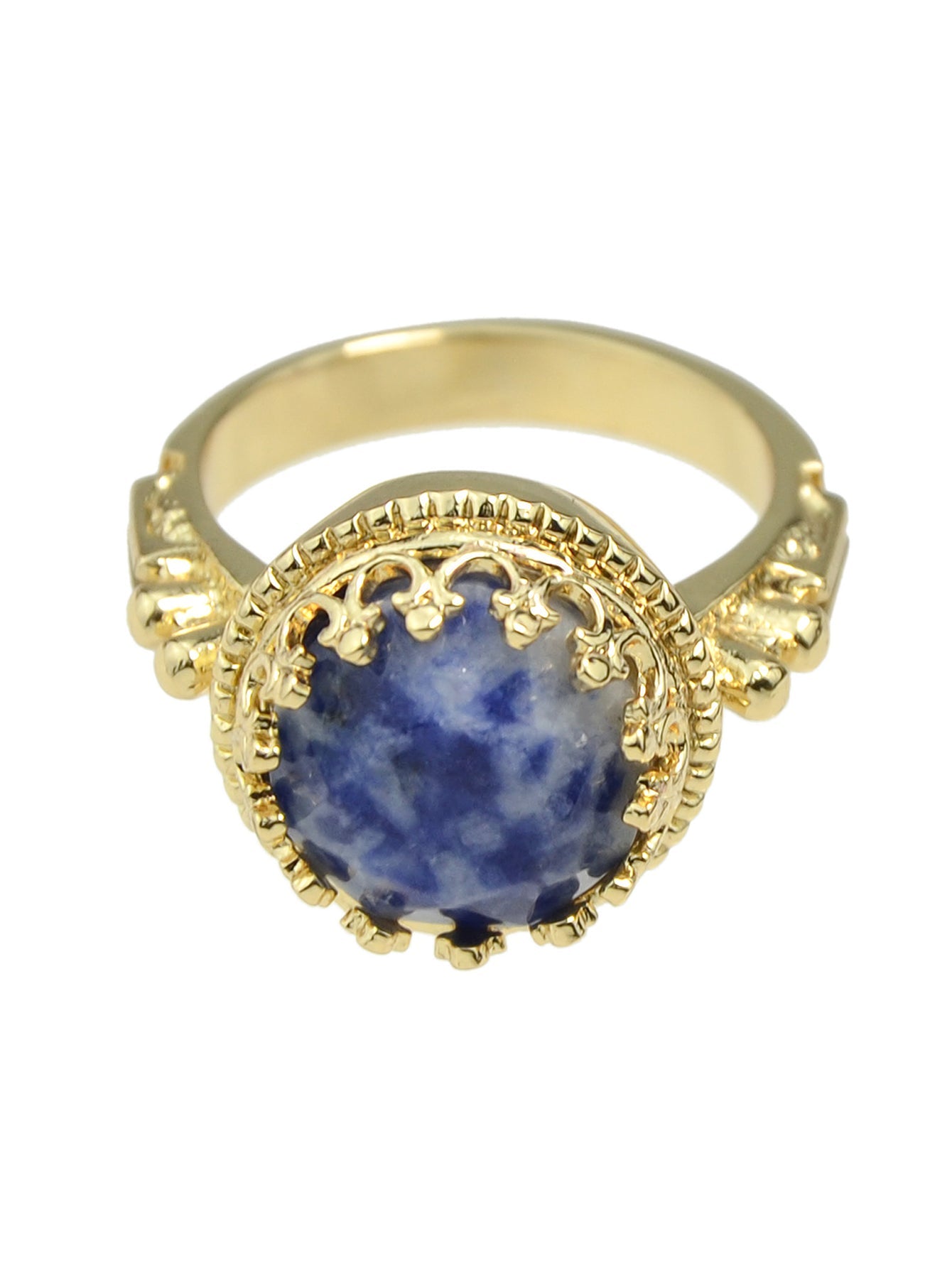 Retro Women Accessories Colorful Resin Round Ball Finger Band Ring Jewelry Gift-2