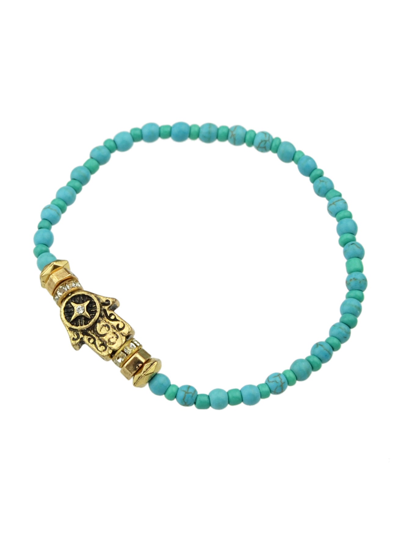 Bohemian Jewellery Handmade Beads Elastic Bangle Hand Charm Bracelet for Holiday-2