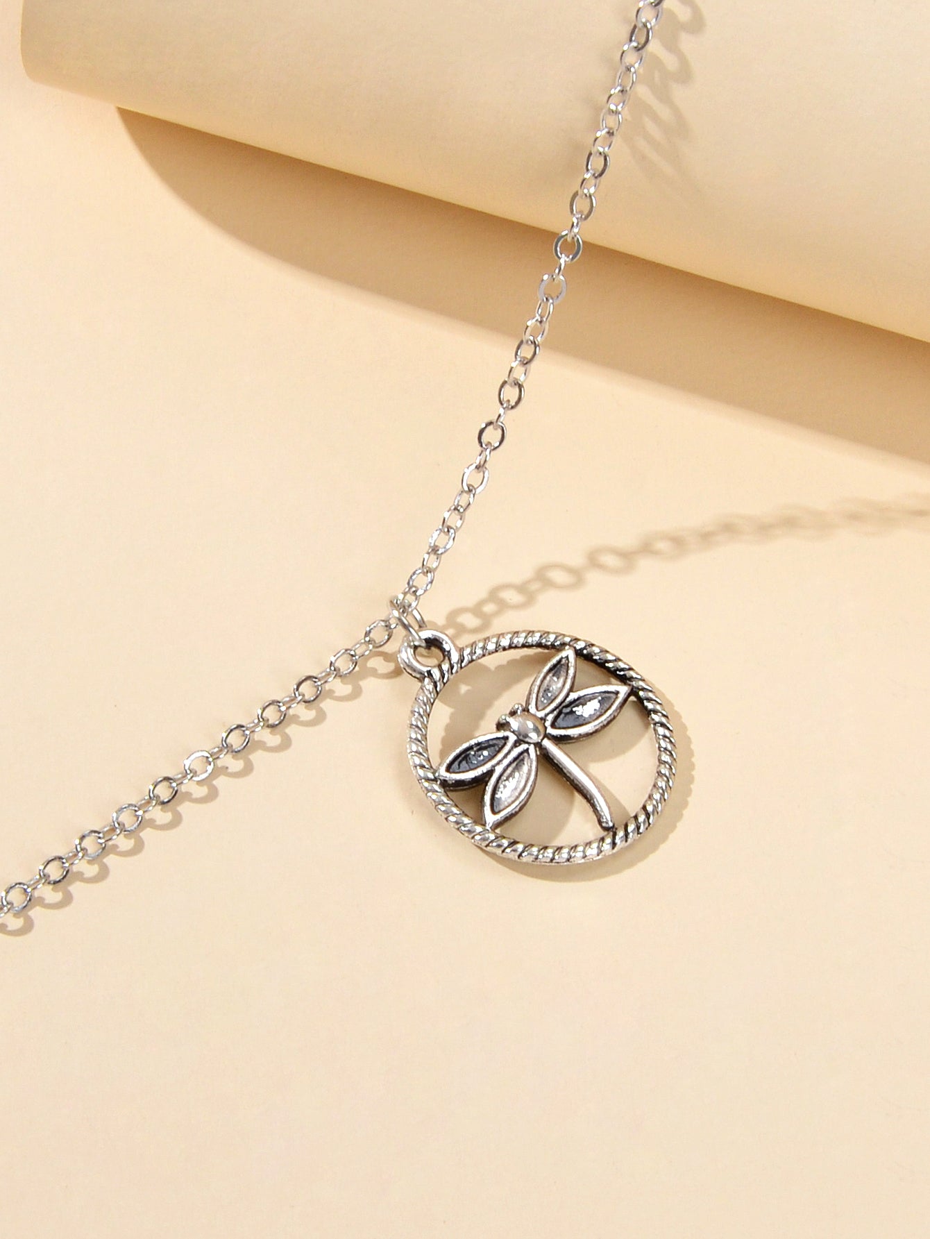 Ladies Jewellery Gold Silver Chain Circle Dragonfly Charm Friendship Bracelet-3