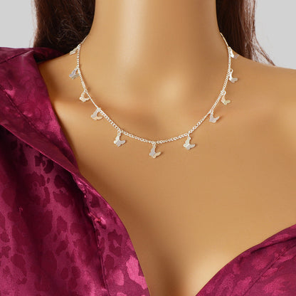 Shine Bright Necklace with Multiple Small Star Pendants Celestial Charm Jewelry-5