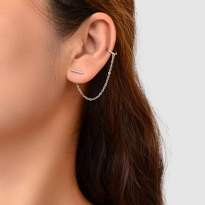 Chic Silver Tassel Fringe Drop Dangle Earrings Stylish Elegant Accessory Jewelry-0
