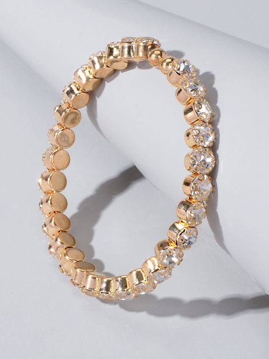 Textured Jewellery Faux Cubic Zirconia Classic Tennis Bracelet Nice Collection-0