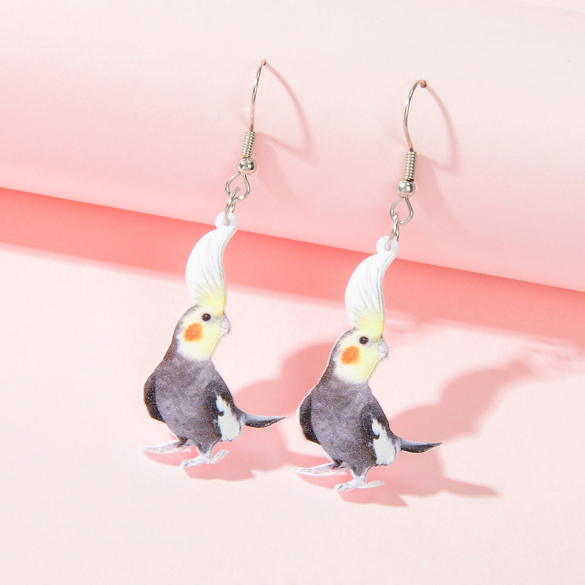 Lightweight Acrylic Parrot Resin Bird Dangling Elements Earrings Party Jewellery-0