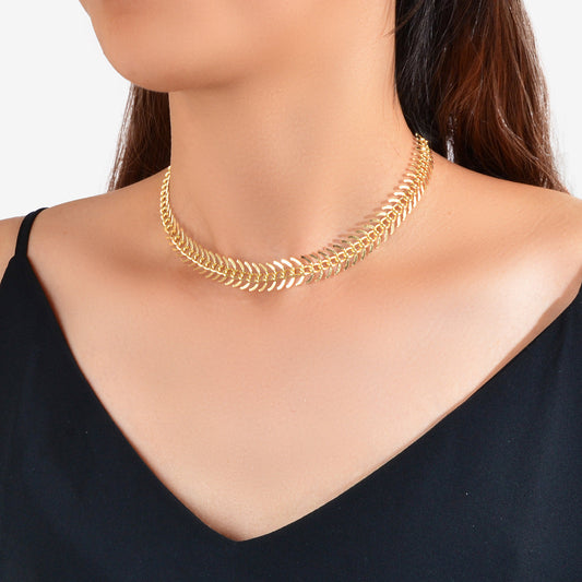 Timeless Stunning Choker Classic Curb Chain Short Necklace Elegant Jewelry Gift-0