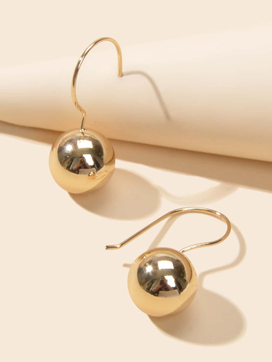 Women Accessories Gold Ball Drop Earrings Trendy Unique Party Decoration Gift-0