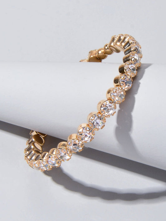 Textured Jewellery Faux Cubic Zirconia Classic Tennis Bracelet Nice Collection-1