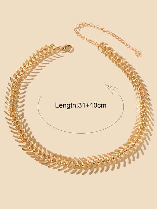 Timeless Stunning Choker Classic Curb Chain Short Necklace Elegant Jewelry Gift-1