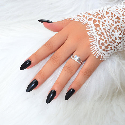 Good Quality Band Women Silver Color Double layer Copper Butterfly Finger Ring-1