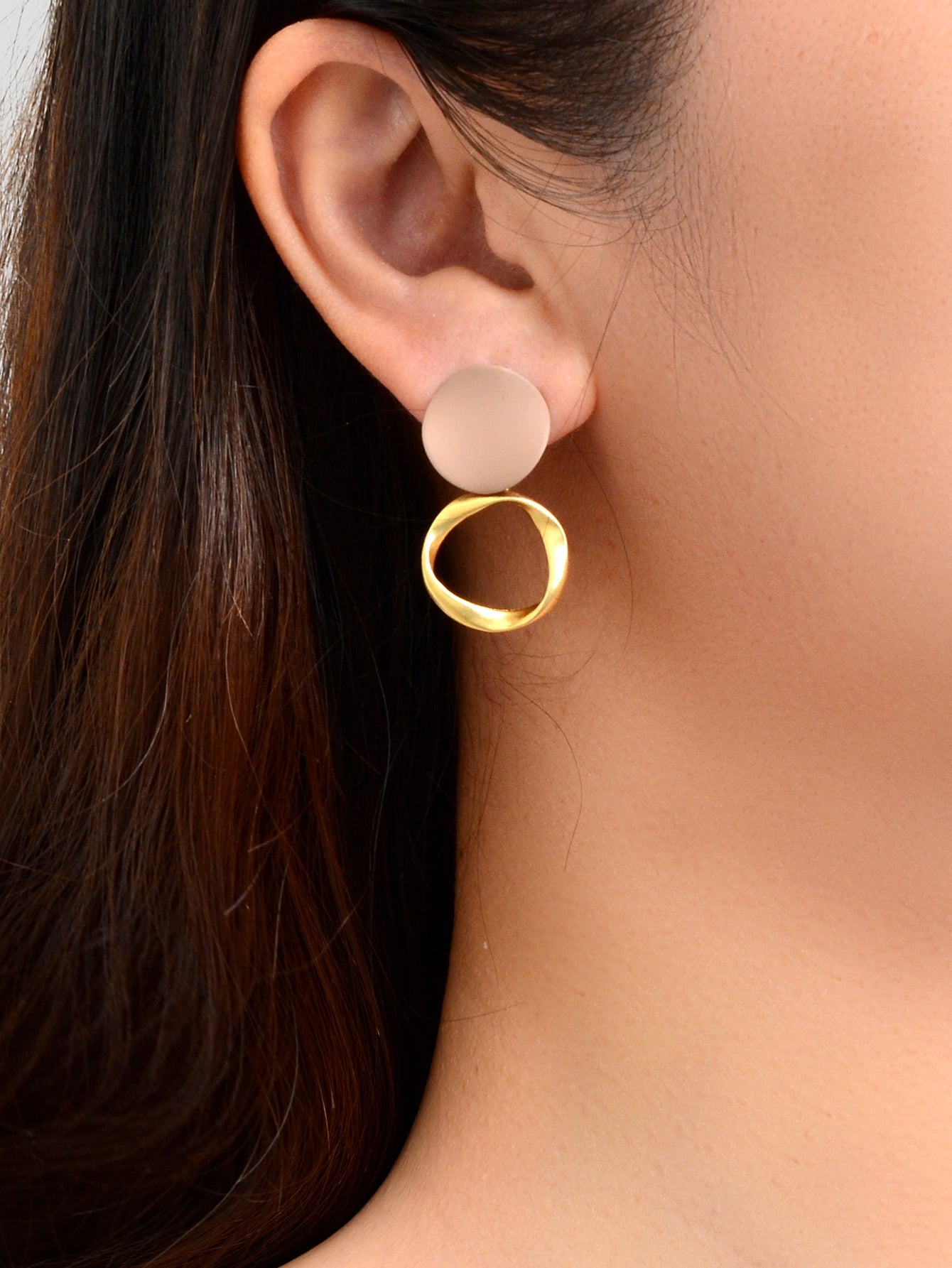 Round Dangling Stud Earrings Candy Colourful Bohemian Party Hoop Jewellery Gift-1