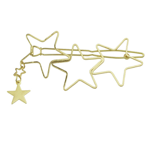 Minimalist Gold Metal Star Hair Clips Barrette Women Fashion Hair Accessories-1