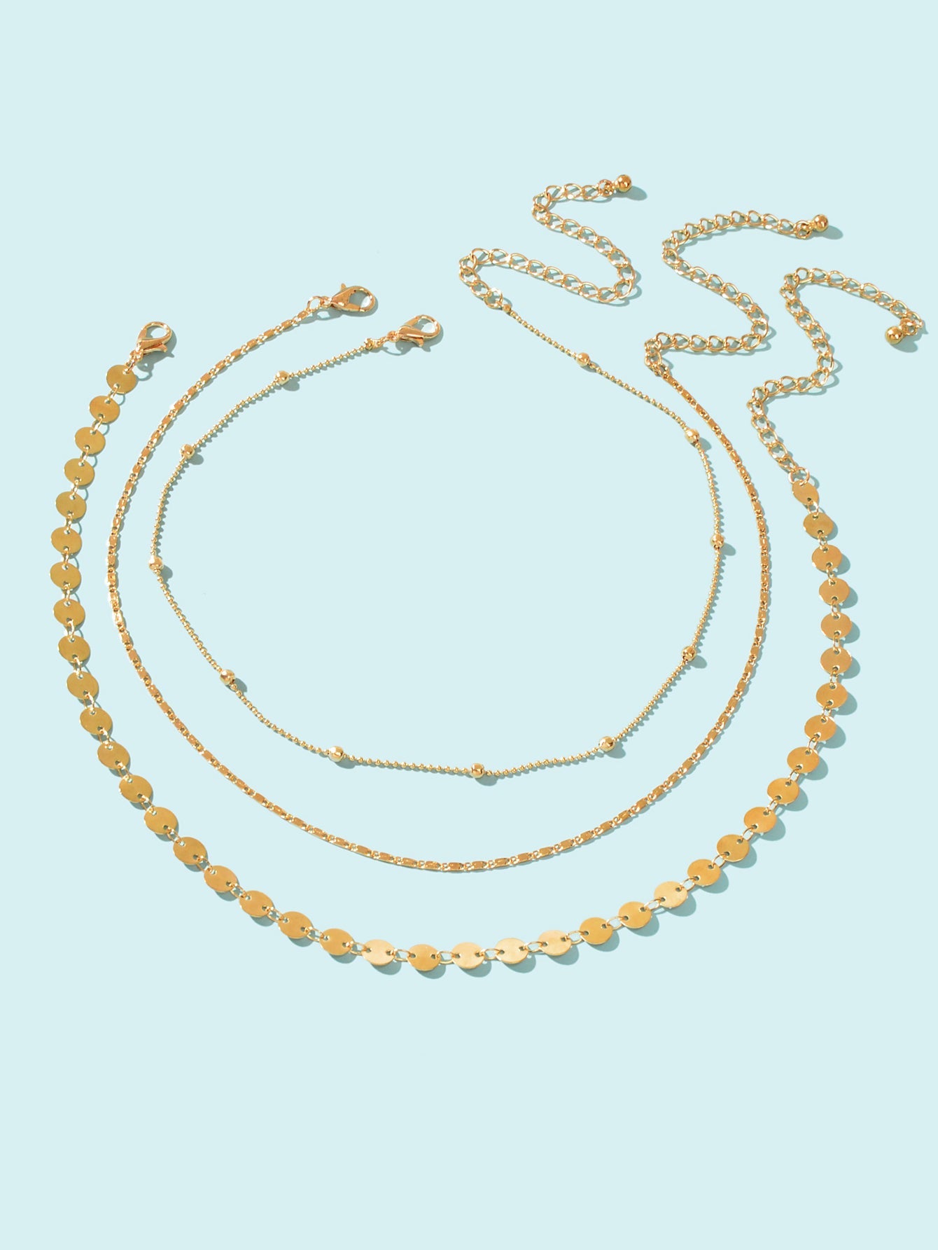 Multi layered Necklace Holiday Jewelry Women Chains Clavicle Collar Gift Choker-1