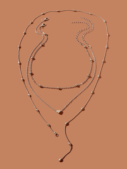 Stunning Multi-Layered Chain Link Necklace Trendy Statement Jewellery for Women-3