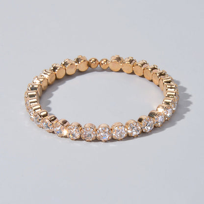 Textured Jewellery Faux Cubic Zirconia Classic Tennis Bracelet Nice Collection-2