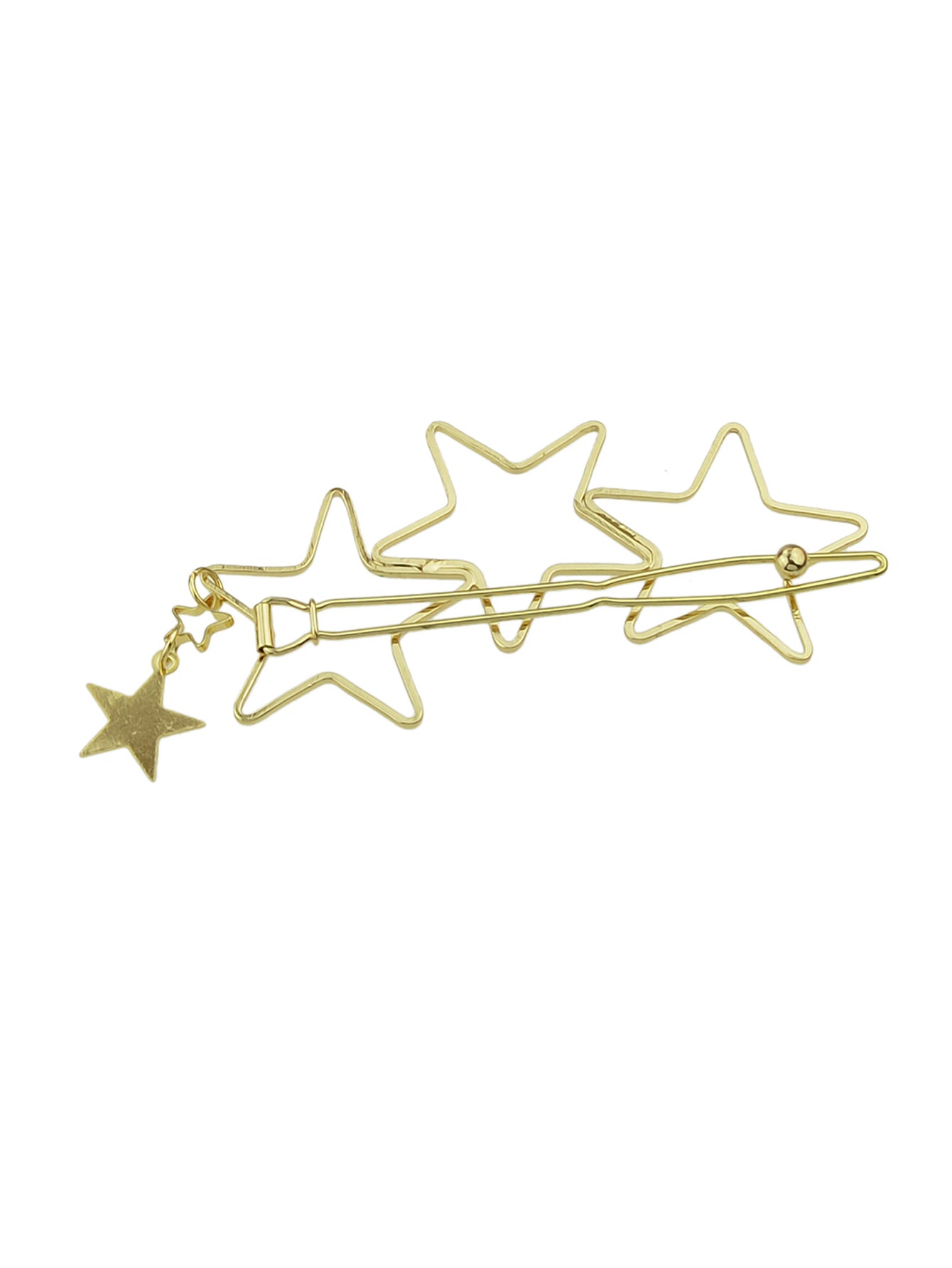 Minimalist Gold Metal Star Hair Clips Barrette Women Fashion Hair Accessories-2