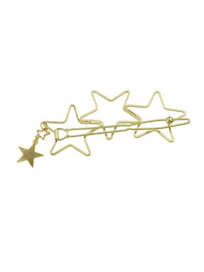 Minimalist Gold Metal Star Hair Clips Barrette Women Fashion Hair Accessories-2