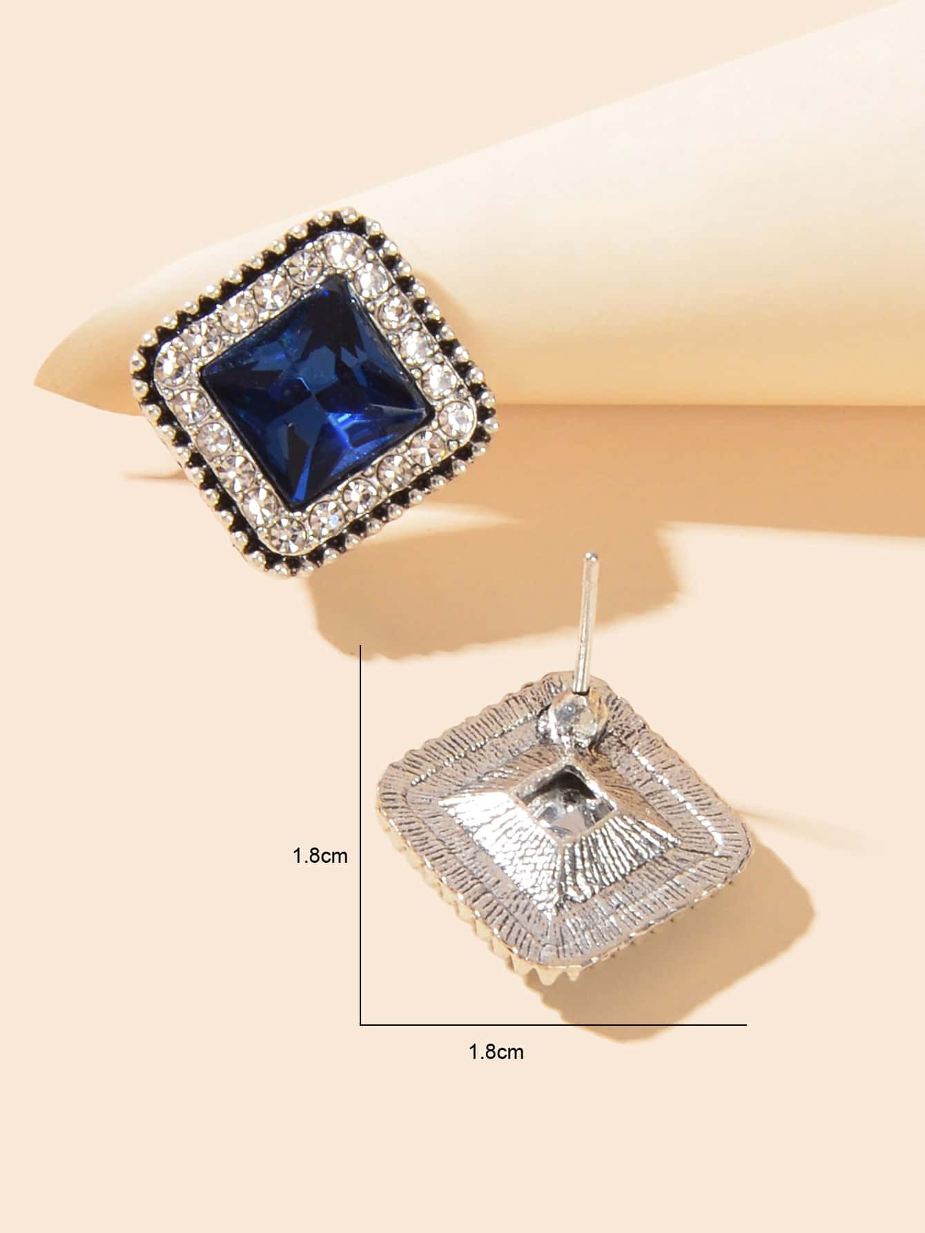 Dazzling Sophistication: Handcrafted Rhinestone Stud Earrings for Effortless Glamour and Timeless Style-3