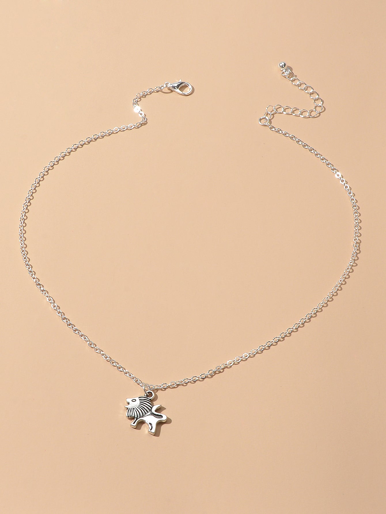 Ladies Jewellery Silver Chain Little Lion Necklace Wholesale Price Accessories-2
