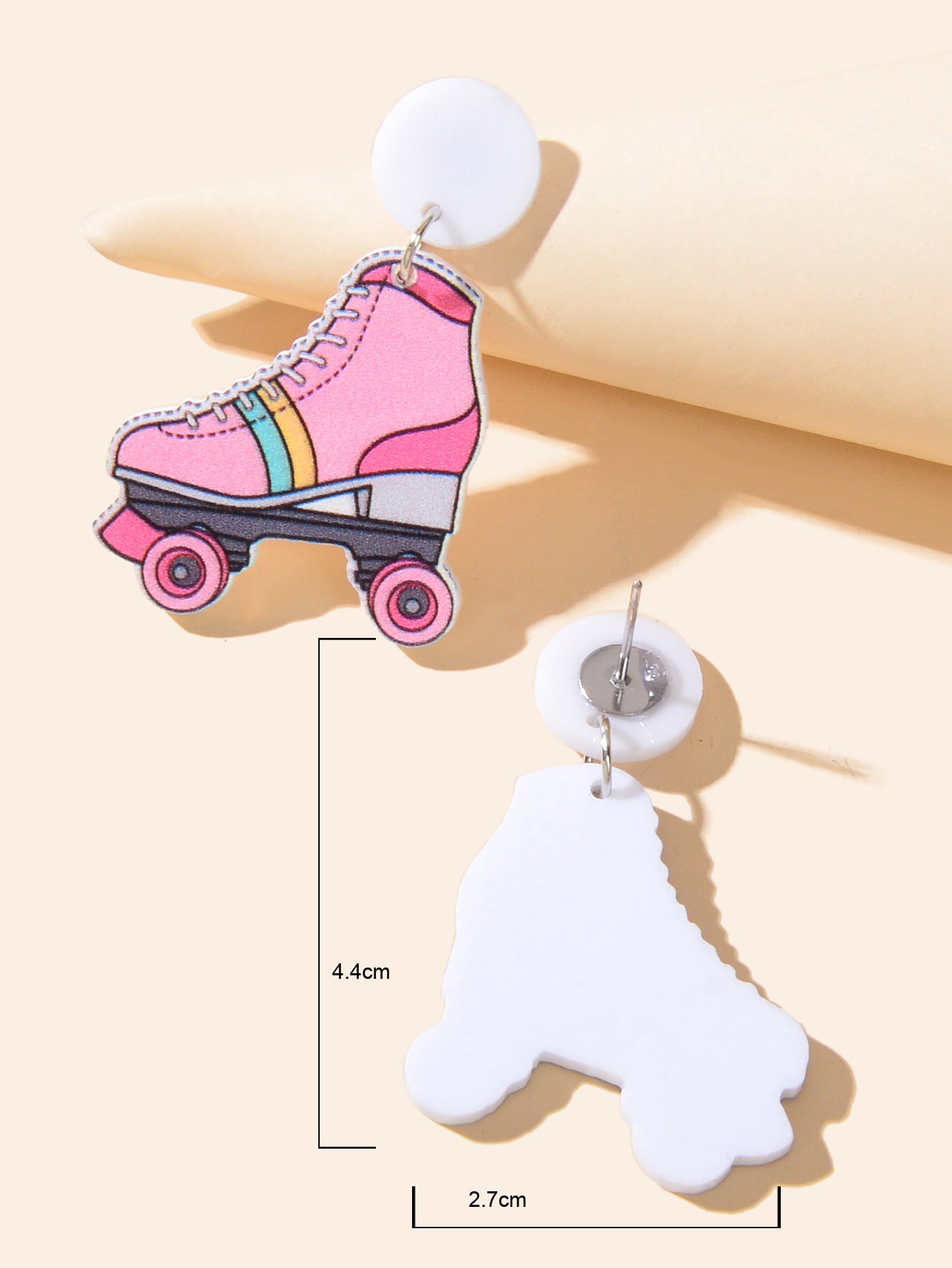 Colourful Ice Skates Pendant Earrings Fun Unique Accessories Skating Enthusiasts-3