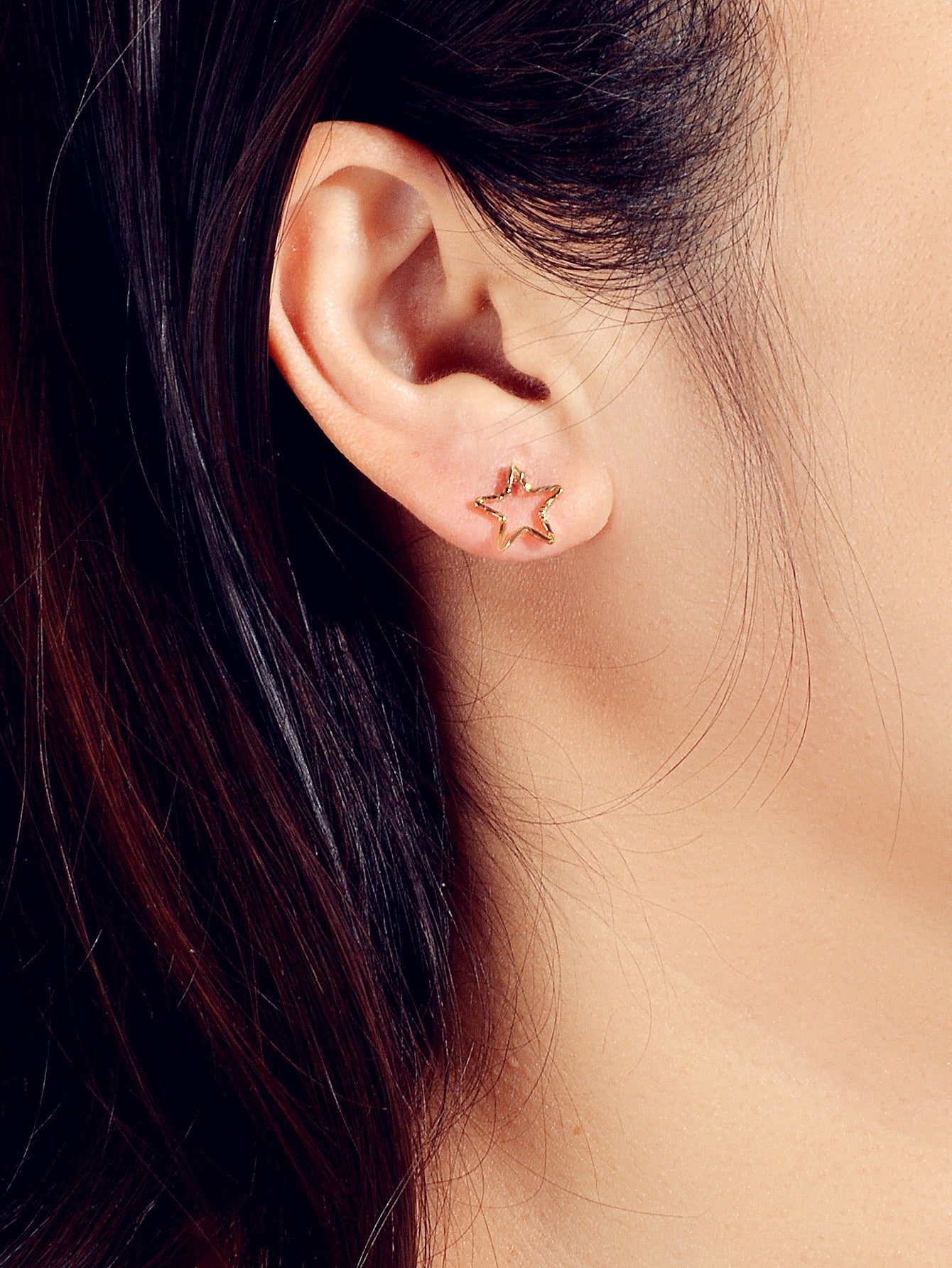 3 pairs Minimalist Jewelry Circle Star Moon Trendy Stud Small Earrings for Women-3
