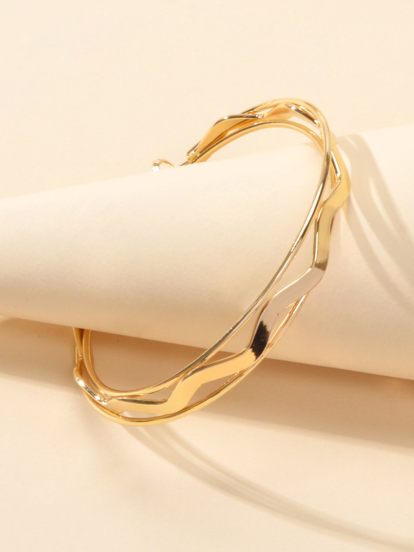 Gold Silver Geometric Statement Big Hoop Dangle Earrings Girls Party Decoration-3