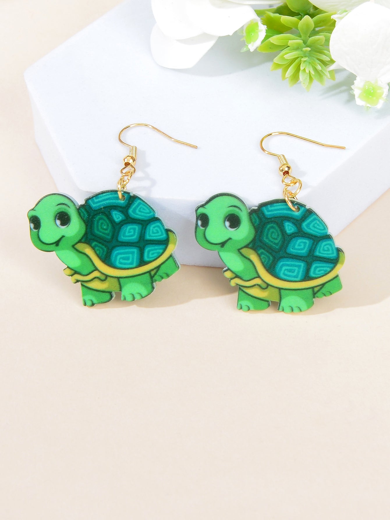 Cute Dinosaur Pendant Earrings Adorable Jurassic Style Statement Jewellery Gift-4