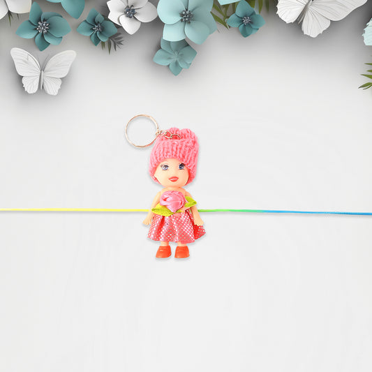 Multifunction Doll Rakhi For Kids  Cute Soft Toy Rakhi With Keychain Use  Decorative Fancy Rakhi Cum Keyring For Boys  Girls