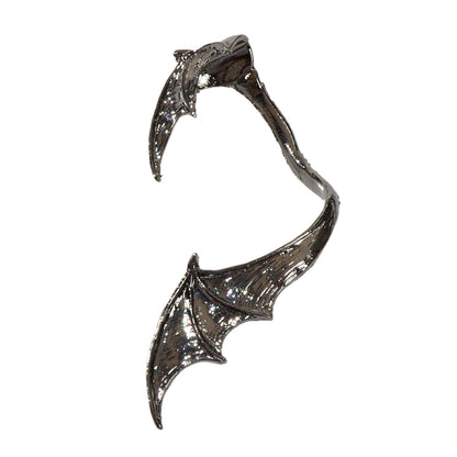1pc Punk Gothic Vampire Bat Wing Ear Cuff Halloween Cosplay No Piercing Ear Clip-4