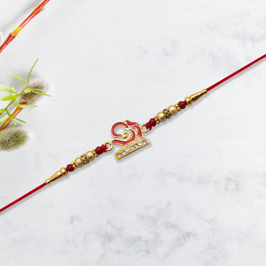Om Design Traditional Rakhi